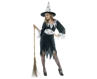 Role play-set for adult Bright Witch (dress, hat, belt), size S